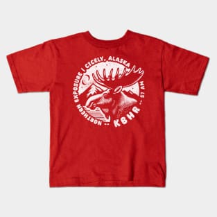 KBHR 57 AM // Northern Exposure Radio Station Kids T-Shirt